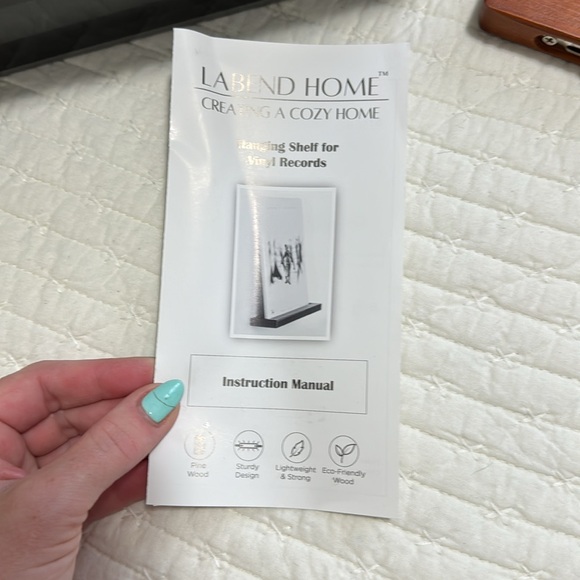 Nwt 8 piece vinyl record wall hanging set - Picture 5 of 6